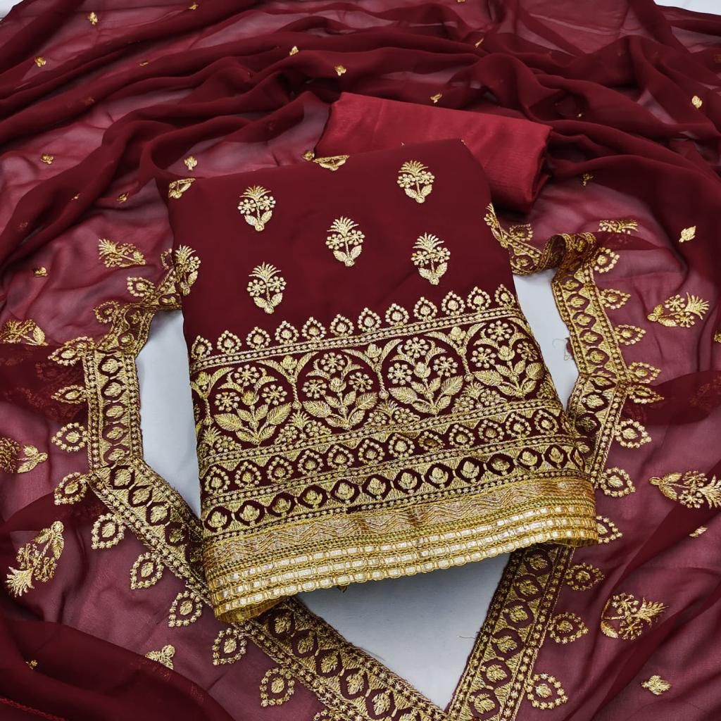Karishma Suits 2 Heavy Georgette Fancy Exclusive Wear Dress Material Collection